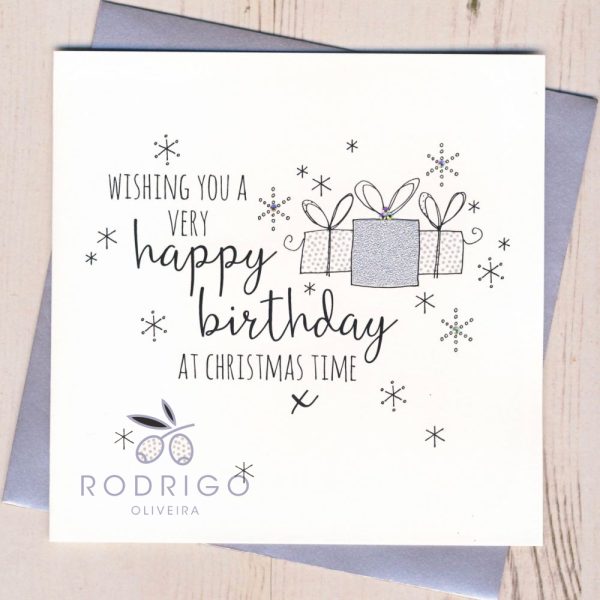 Birthday Christmas Card